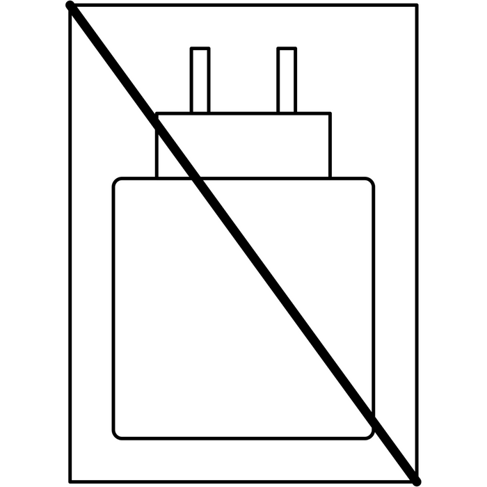 Adaptador de energia não incluído.
