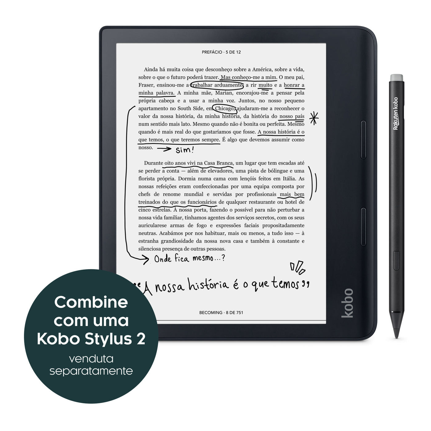 Kobo Sage | Rakuten Kobo Loja de eReaders Portugal