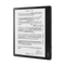 Kobo Elipsa 2E preto, vista frontal angular.

